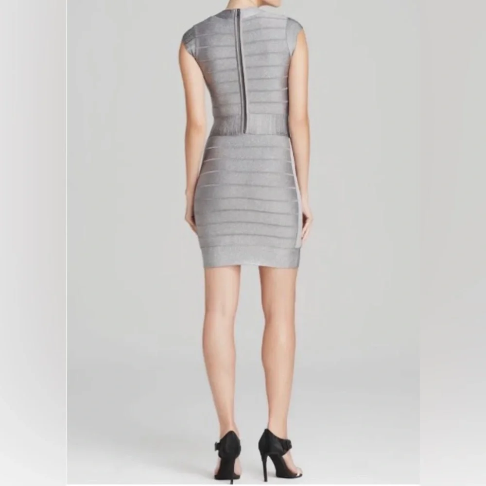 French connection size 2 metallic mini dress - Picture 2 of 16